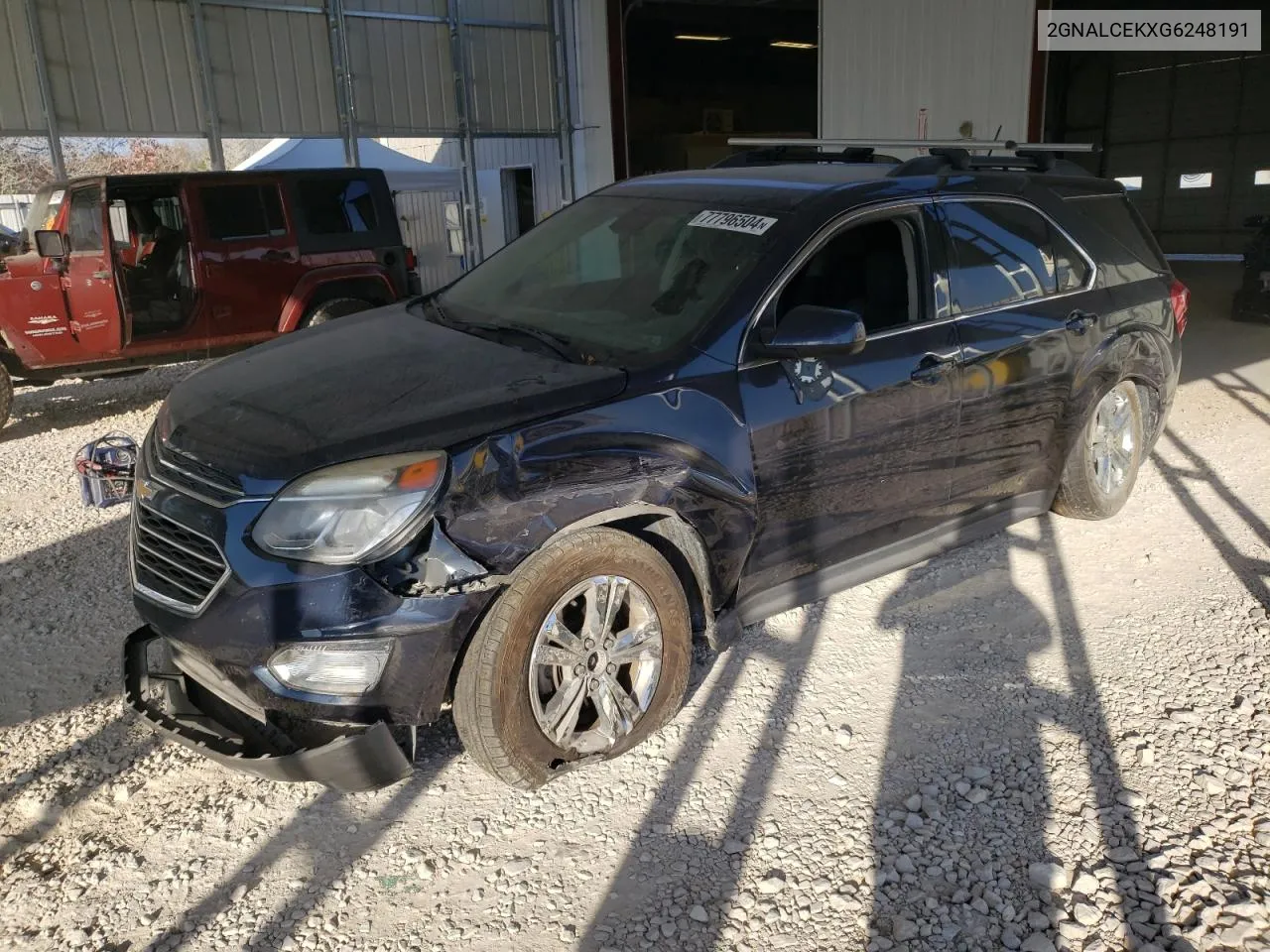 2016 Chevrolet Equinox Lt VIN: 2GNALCEKXG6248191 Lot: 77796504