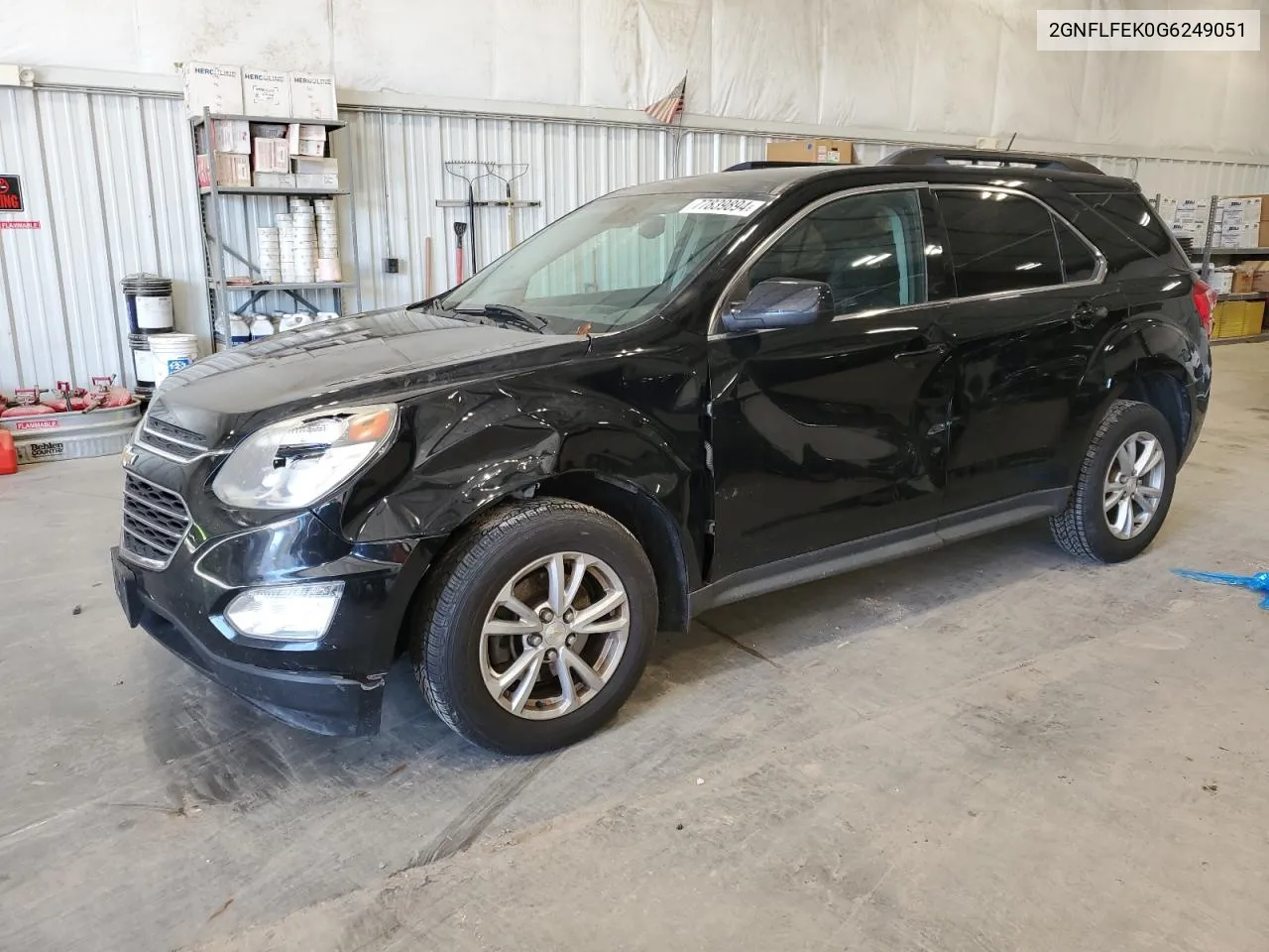 2016 Chevrolet Equinox Lt VIN: 2GNFLFEK0G6249051 Lot: 77839894