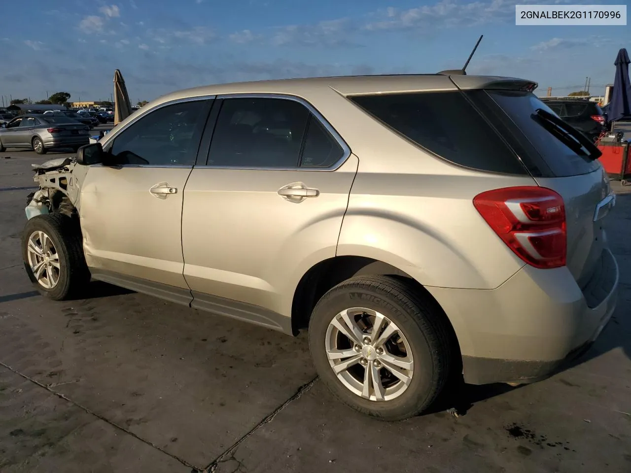 2016 Chevrolet Equinox Ls VIN: 2GNALBEK2G1170996 Lot: 77885374