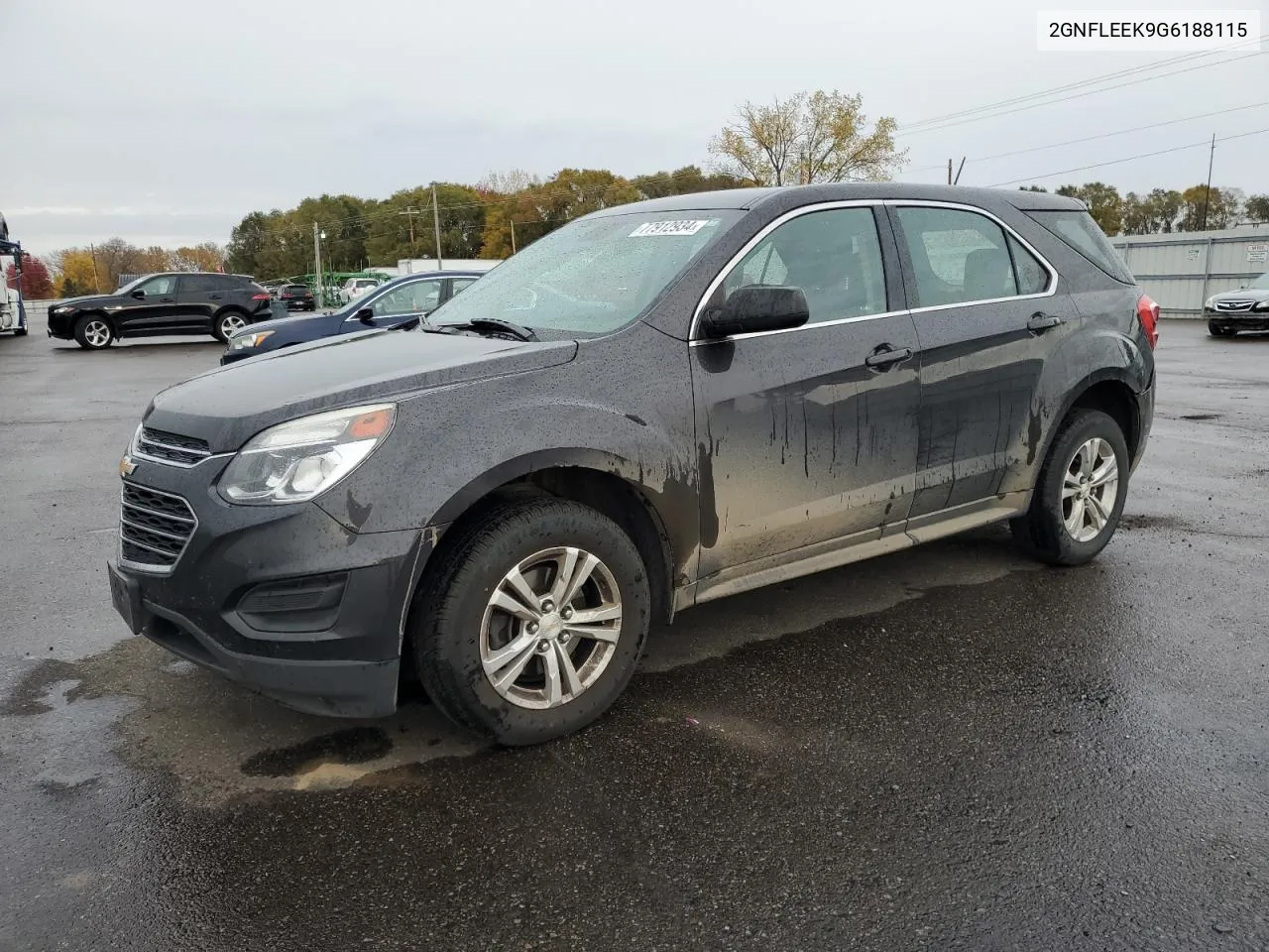 2016 Chevrolet Equinox Ls VIN: 2GNFLEEK9G6188115 Lot: 77912934