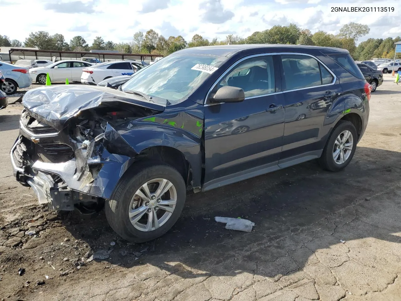 2016 Chevrolet Equinox Ls VIN: 2GNALBEK2G1113519 Lot: 78298054