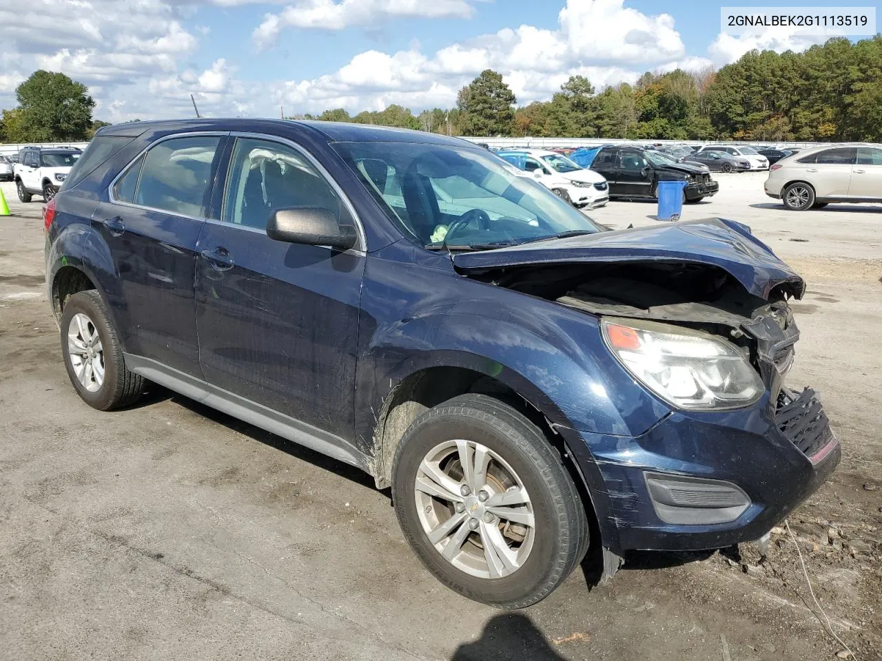 2016 Chevrolet Equinox Ls VIN: 2GNALBEK2G1113519 Lot: 78298054