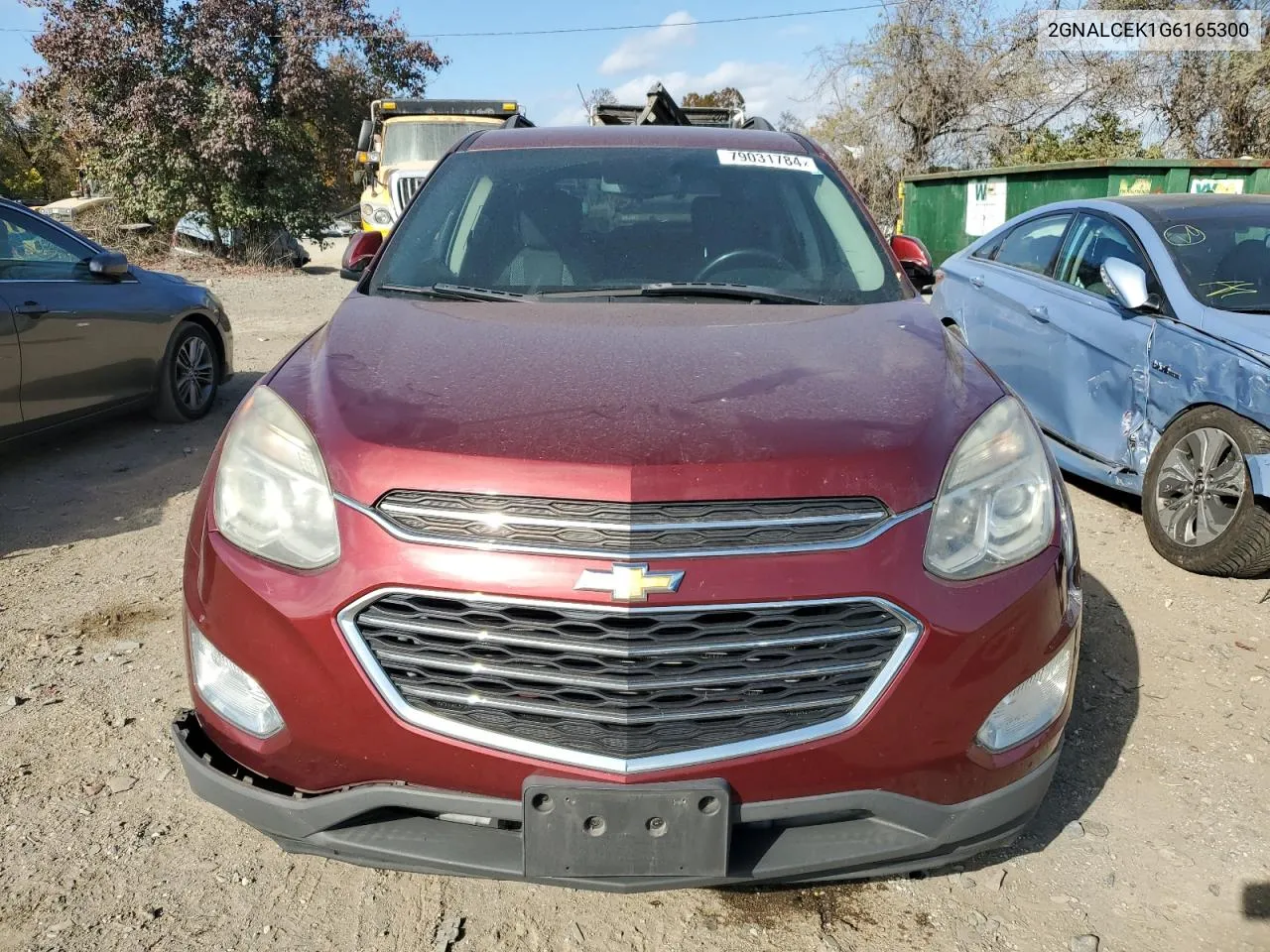 2016 Chevrolet Equinox Lt VIN: 2GNALCEK1G6165300 Lot: 79031784