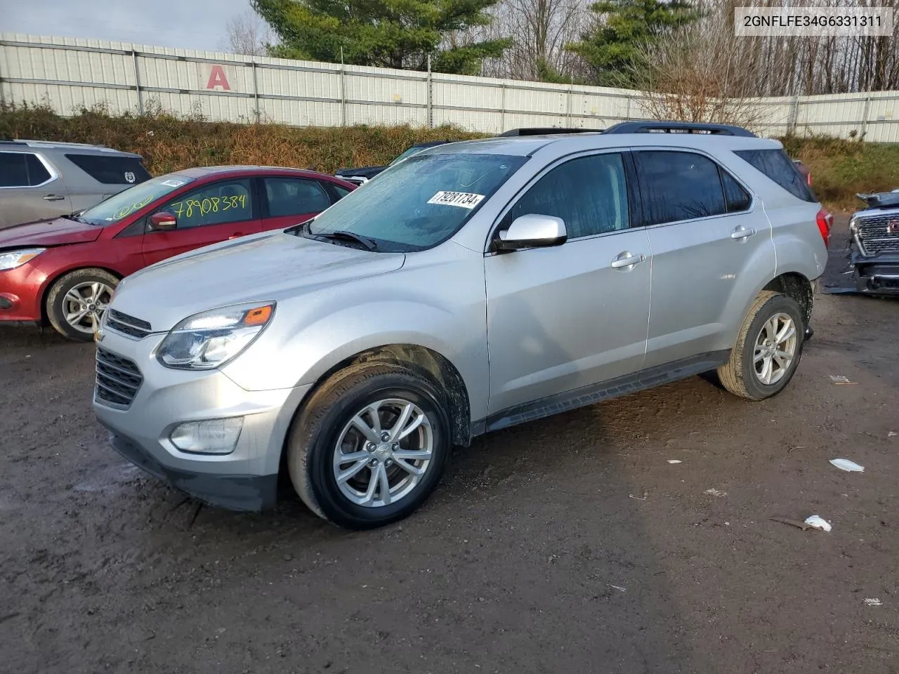 2016 Chevrolet Equinox Lt VIN: 2GNFLFE34G6331311 Lot: 79281734