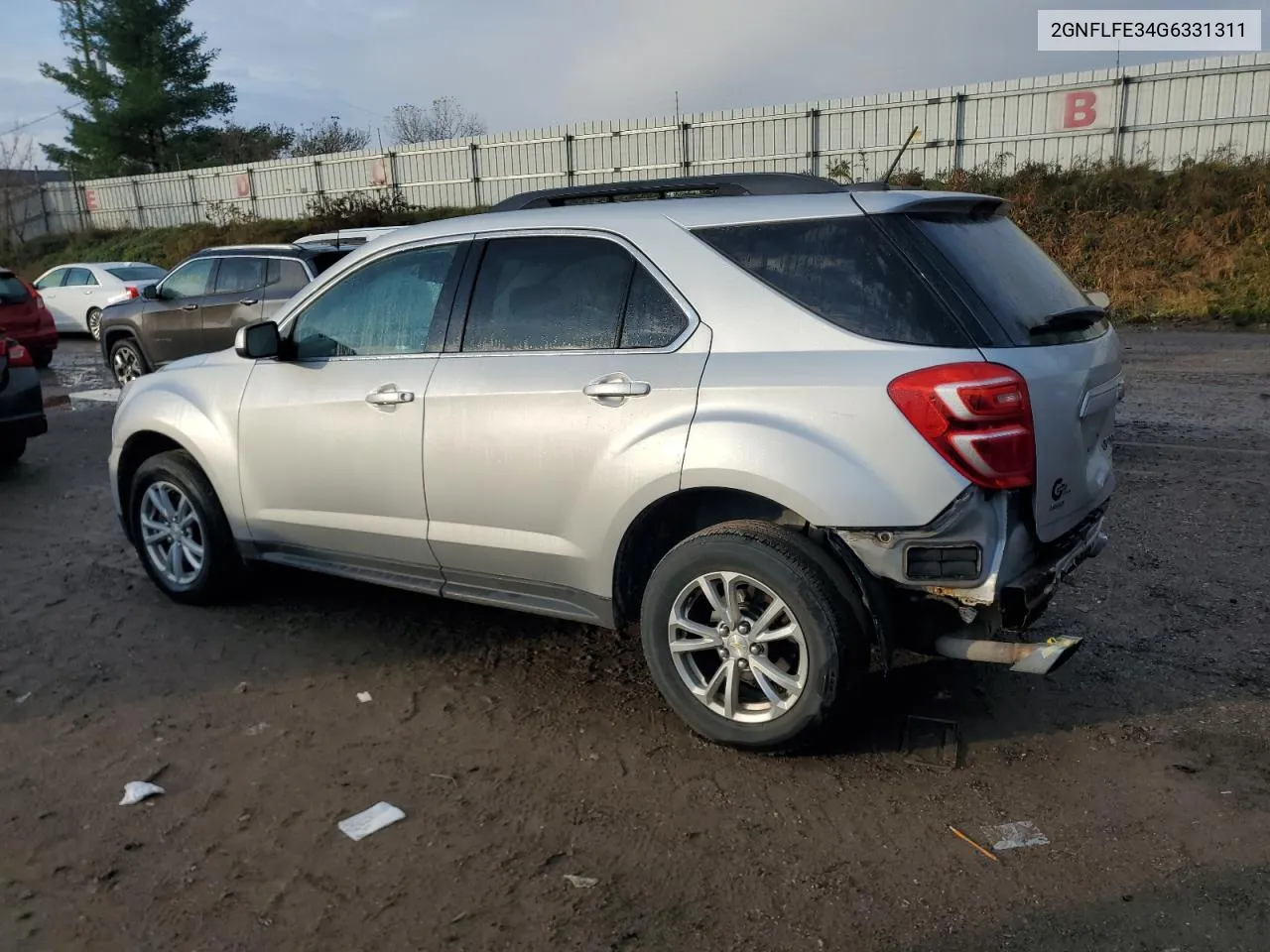 2016 Chevrolet Equinox Lt VIN: 2GNFLFE34G6331311 Lot: 79281734