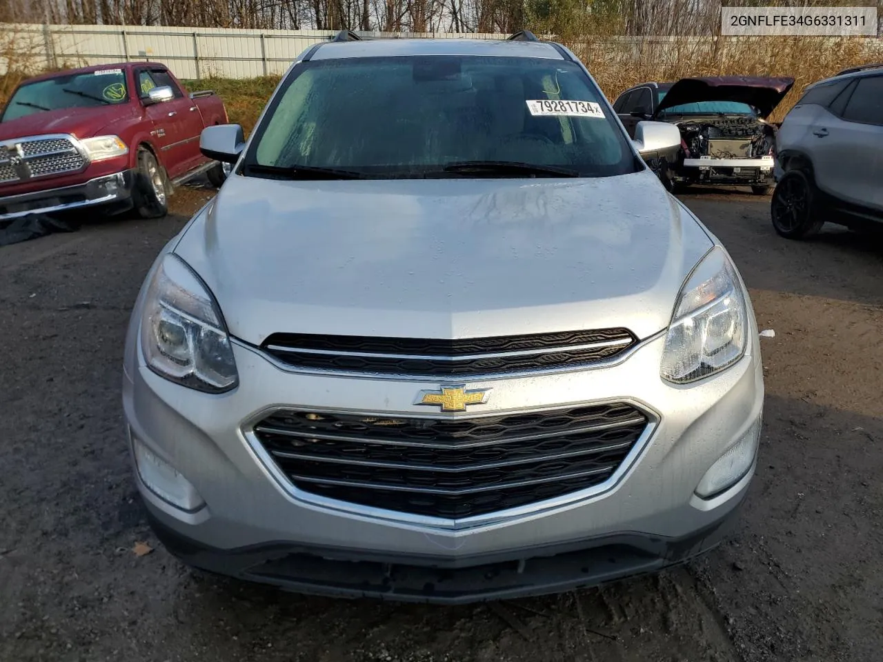 2016 Chevrolet Equinox Lt VIN: 2GNFLFE34G6331311 Lot: 79281734