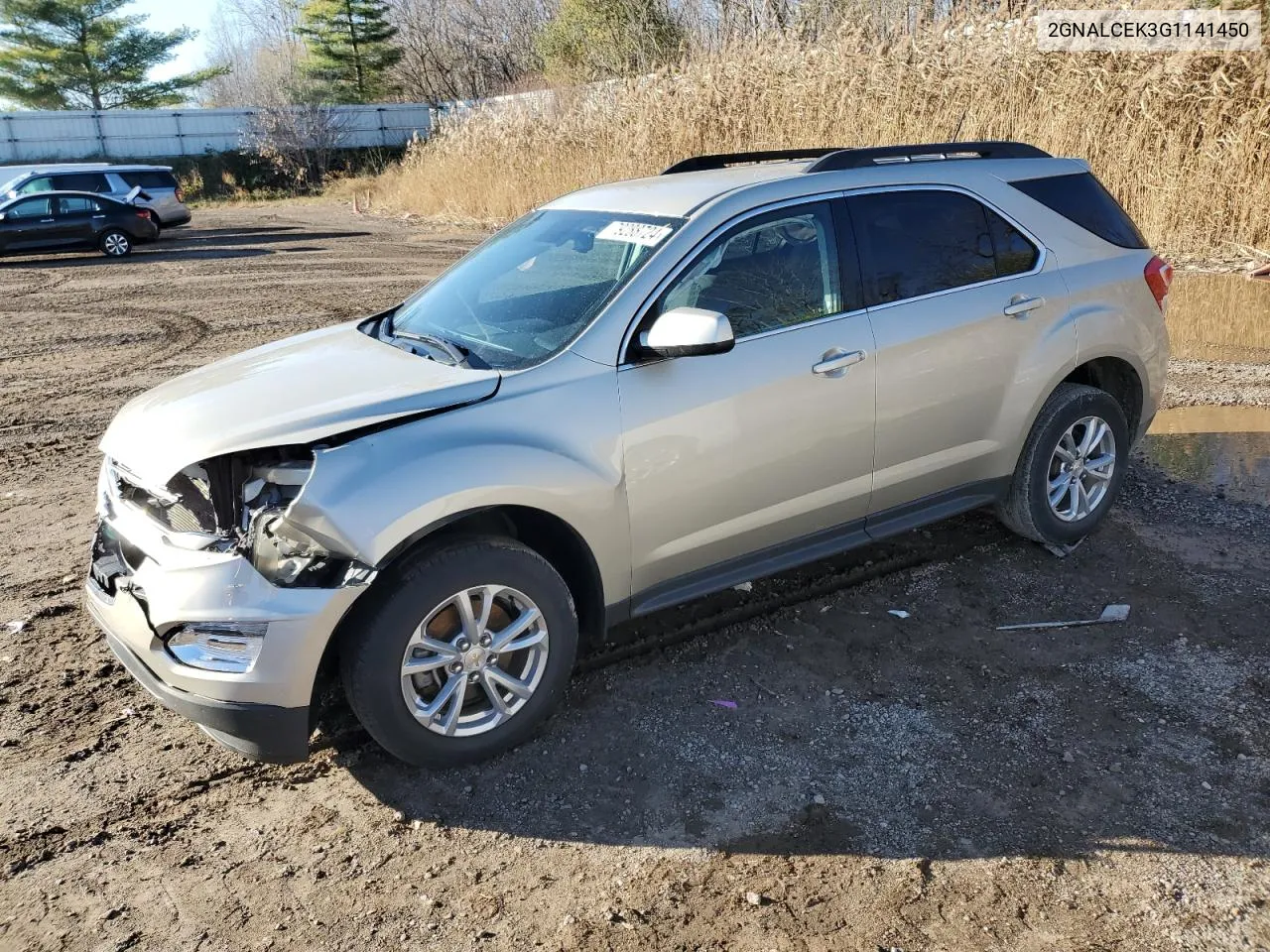 2016 Chevrolet Equinox Lt VIN: 2GNALCEK3G1141450 Lot: 79288724