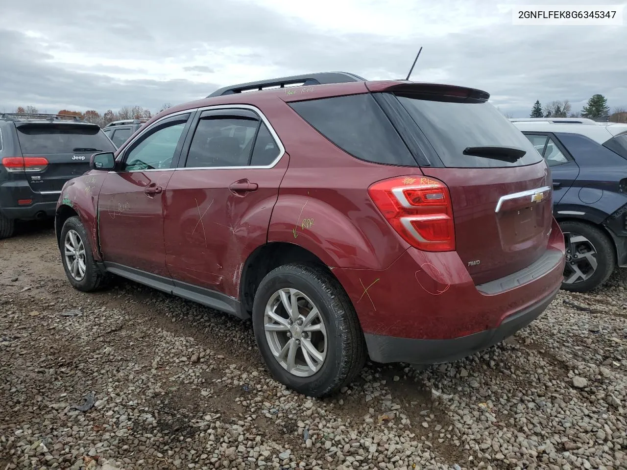 2016 Chevrolet Equinox Lt VIN: 2GNFLFEK8G6345347 Lot: 79503004