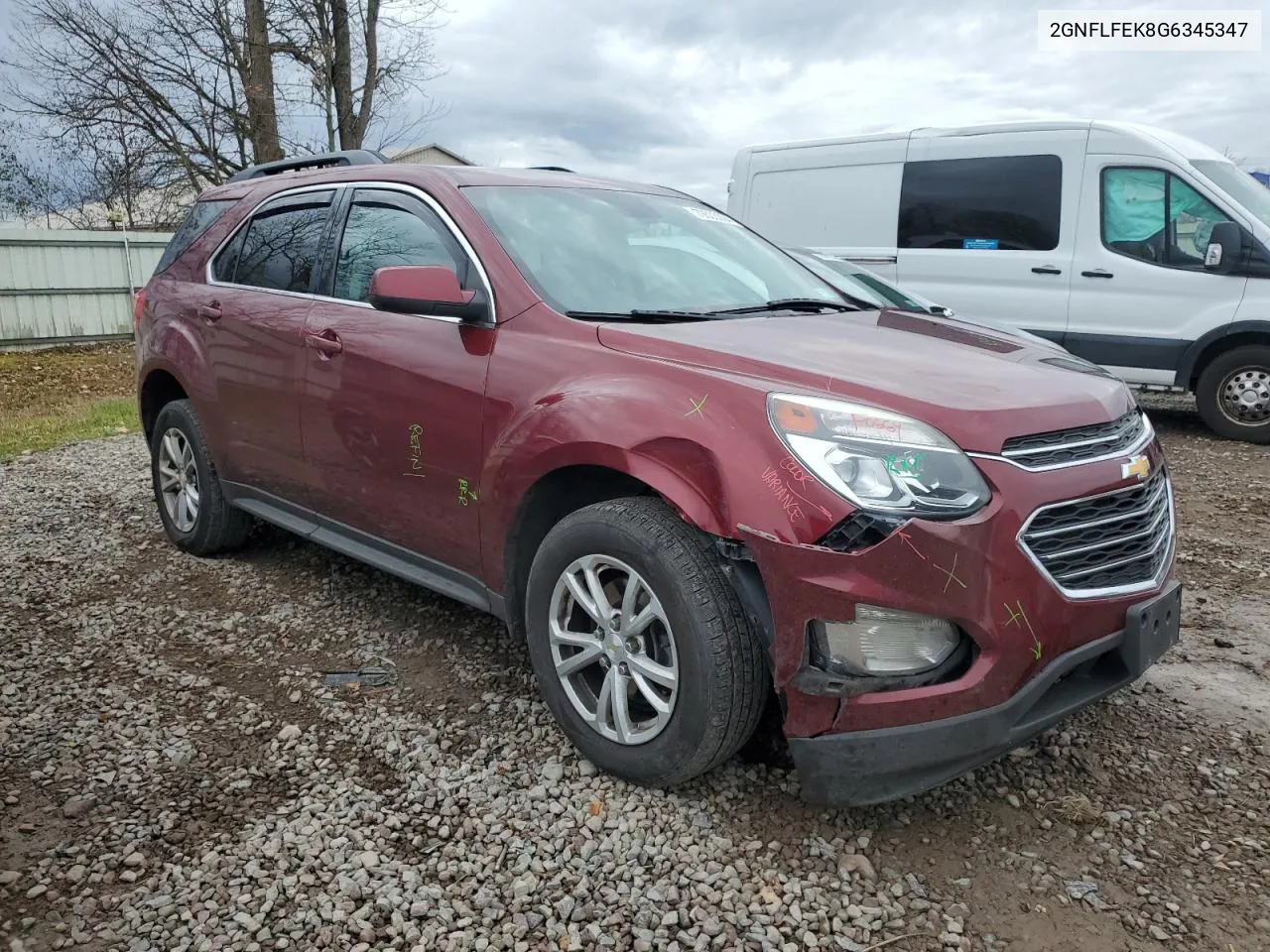 2016 Chevrolet Equinox Lt VIN: 2GNFLFEK8G6345347 Lot: 79503004