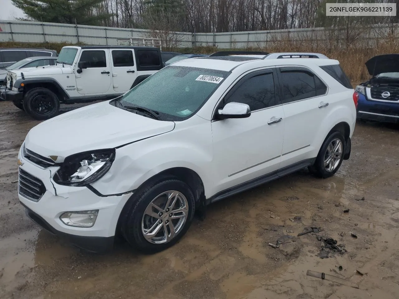 2016 Chevrolet Equinox Ltz VIN: 2GNFLGEK9G6221139 Lot: 80270654