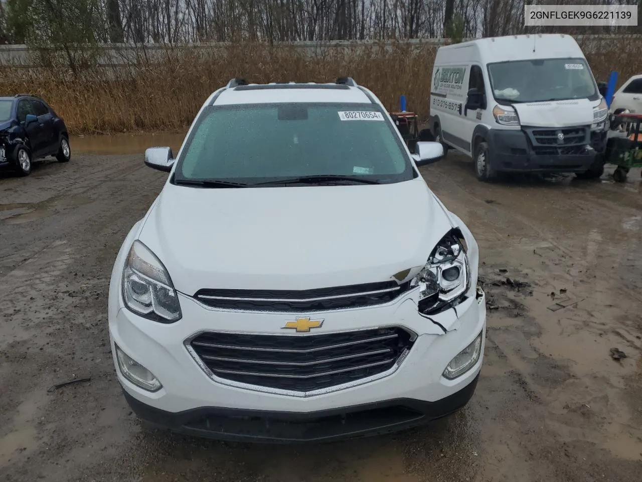 2016 Chevrolet Equinox Ltz VIN: 2GNFLGEK9G6221139 Lot: 80270654