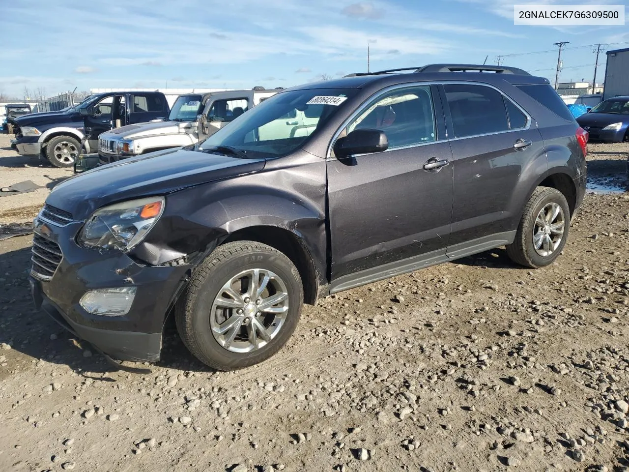 2016 Chevrolet Equinox Lt VIN: 2GNALCEK7G6309500 Lot: 80364314