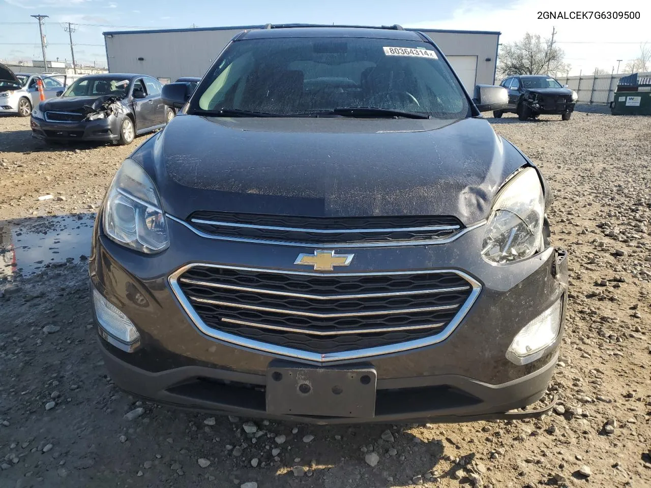 2016 Chevrolet Equinox Lt VIN: 2GNALCEK7G6309500 Lot: 80364314