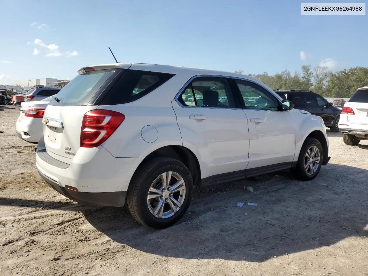 2016 Chevrolet Equinox Ls VIN: 2GNFLEEKXG6264988 Lot: 80474334