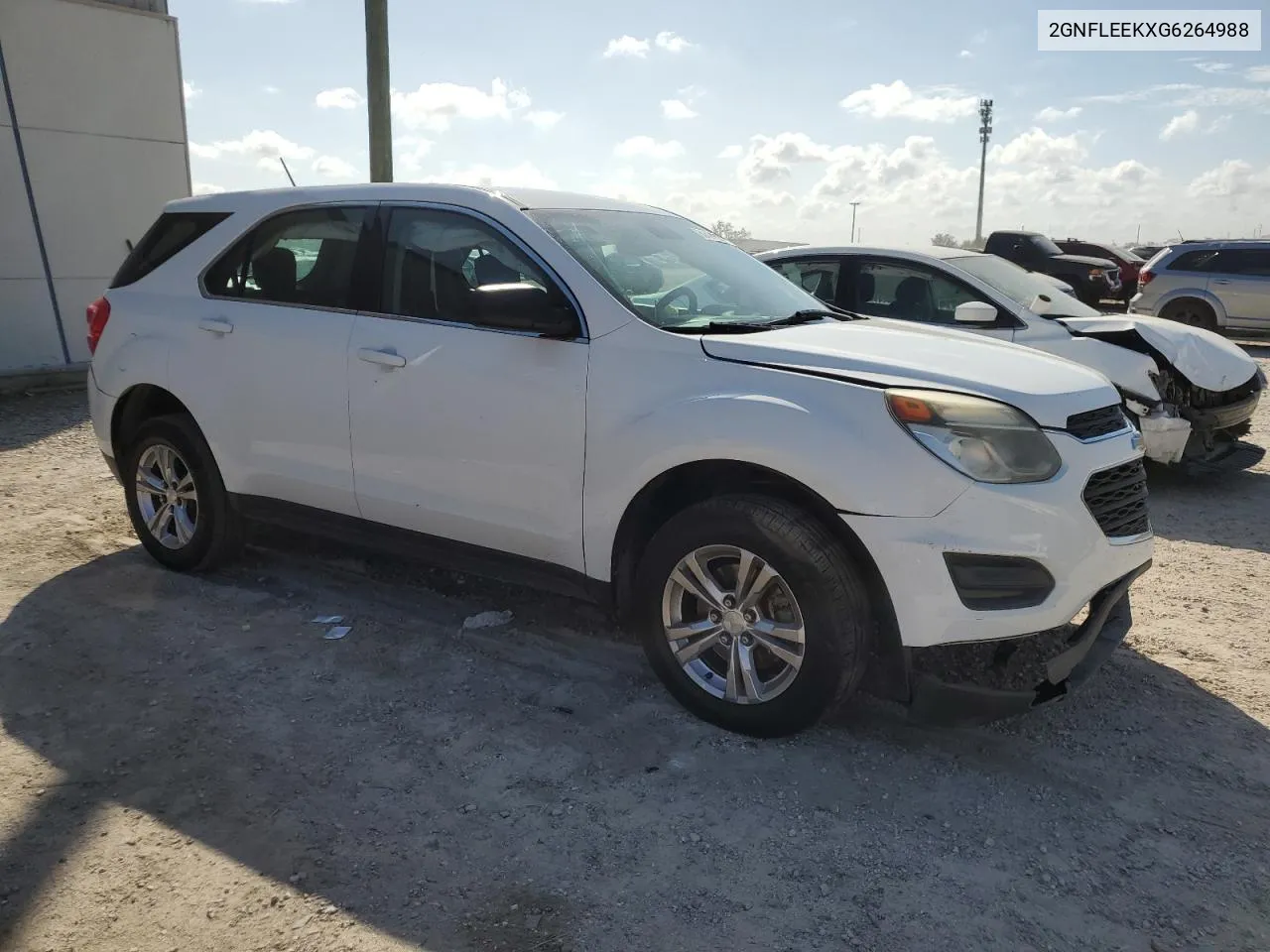 2016 Chevrolet Equinox Ls VIN: 2GNFLEEKXG6264988 Lot: 80474334