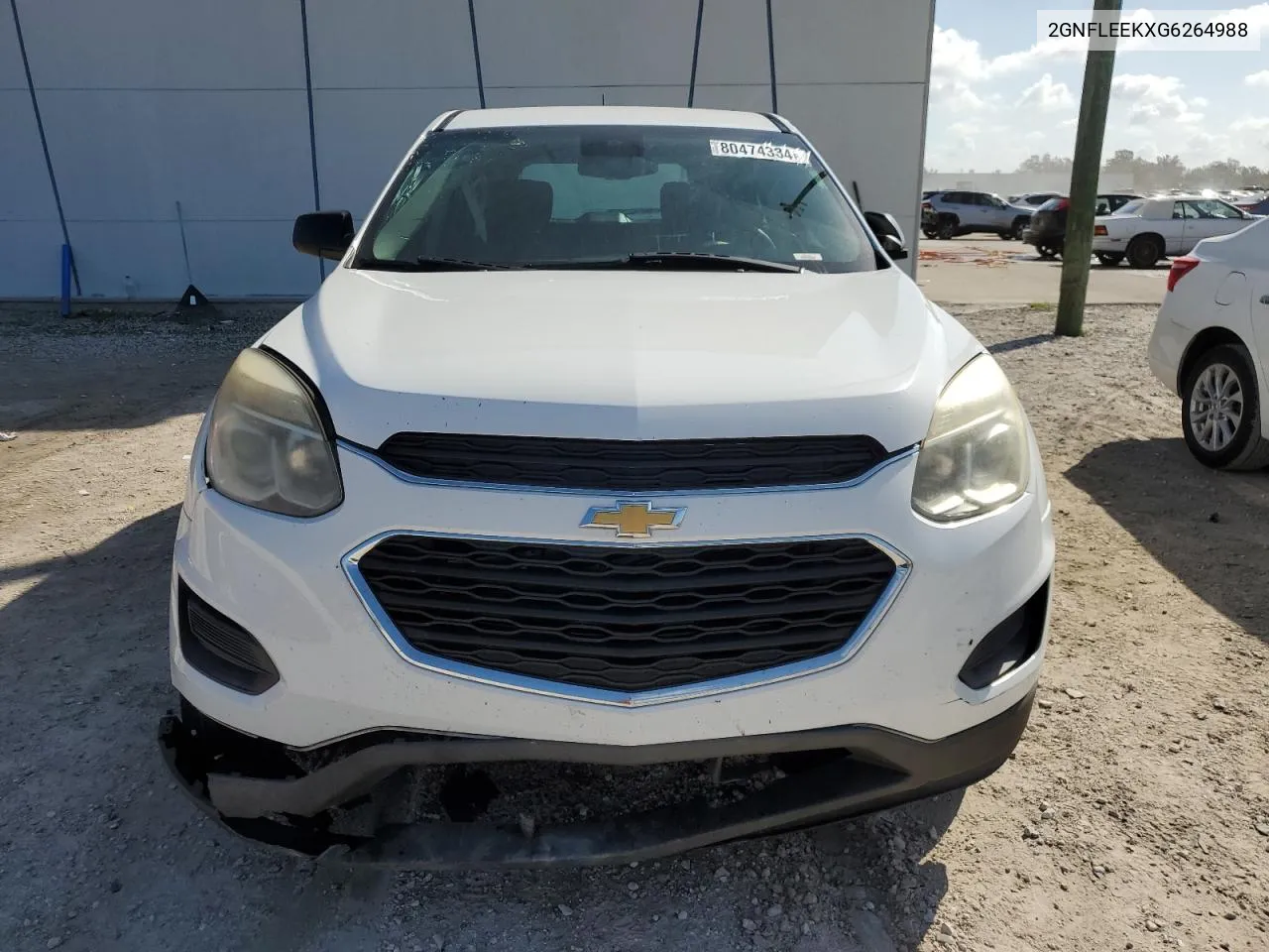 2016 Chevrolet Equinox Ls VIN: 2GNFLEEKXG6264988 Lot: 80474334