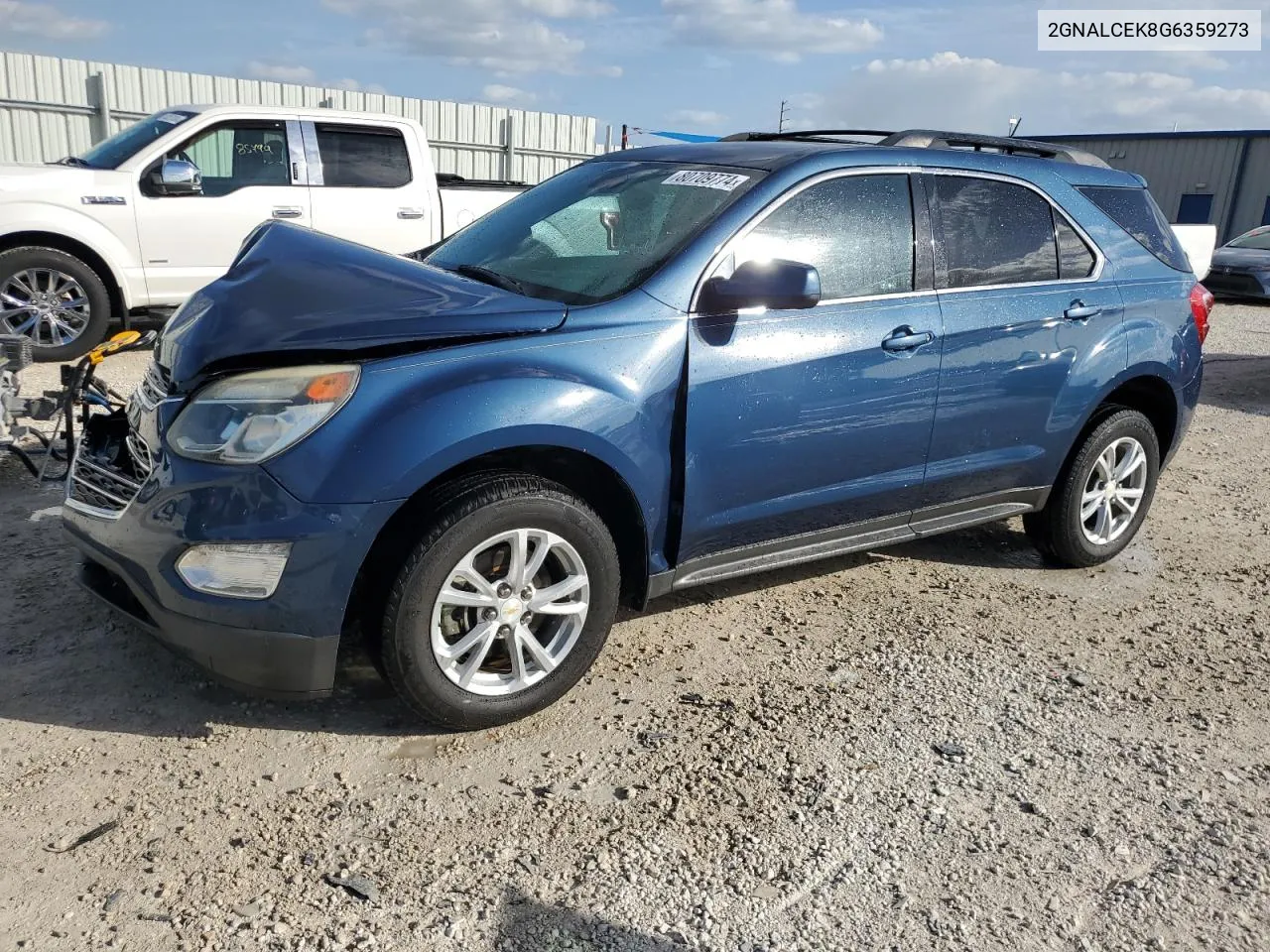 2016 Chevrolet Equinox Lt VIN: 2GNALCEK8G6359273 Lot: 80709774