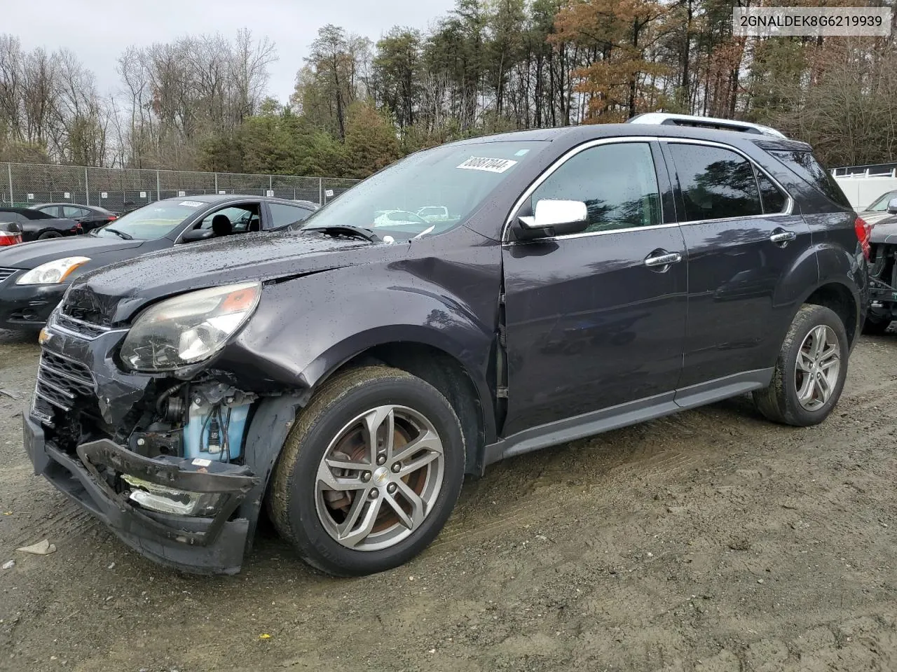 2016 Chevrolet Equinox Ltz VIN: 2GNALDEK8G6219939 Lot: 80887044