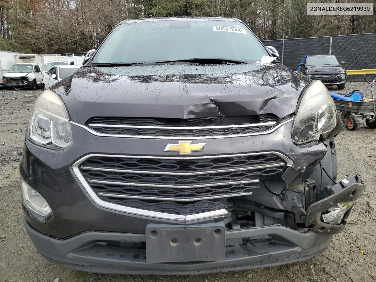 2016 Chevrolet Equinox Ltz VIN: 2GNALDEK8G6219939 Lot: 80887044