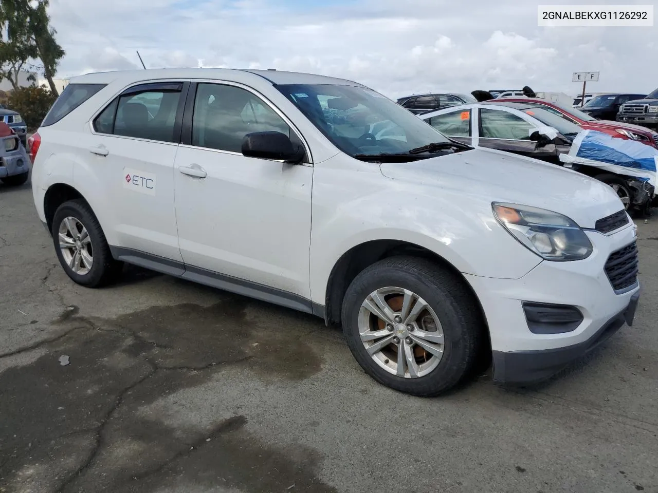 2016 Chevrolet Equinox Ls VIN: 2GNALBEKXG1126292 Lot: 80964284