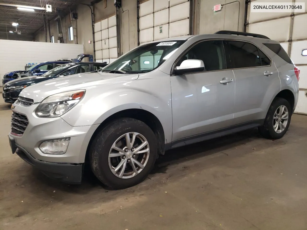 2016 Chevrolet Equinox Lt VIN: 2GNALCEK4G1170648 Lot: 81035004