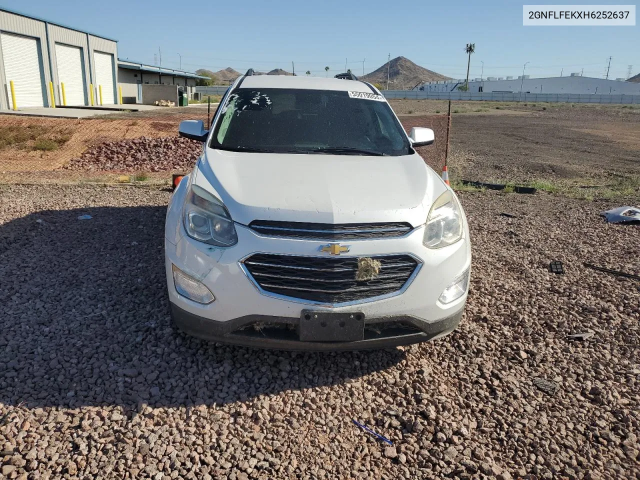 2017 Chevrolet Equinox Lt VIN: 2GNFLFEKXH6252637 Lot: 55019054