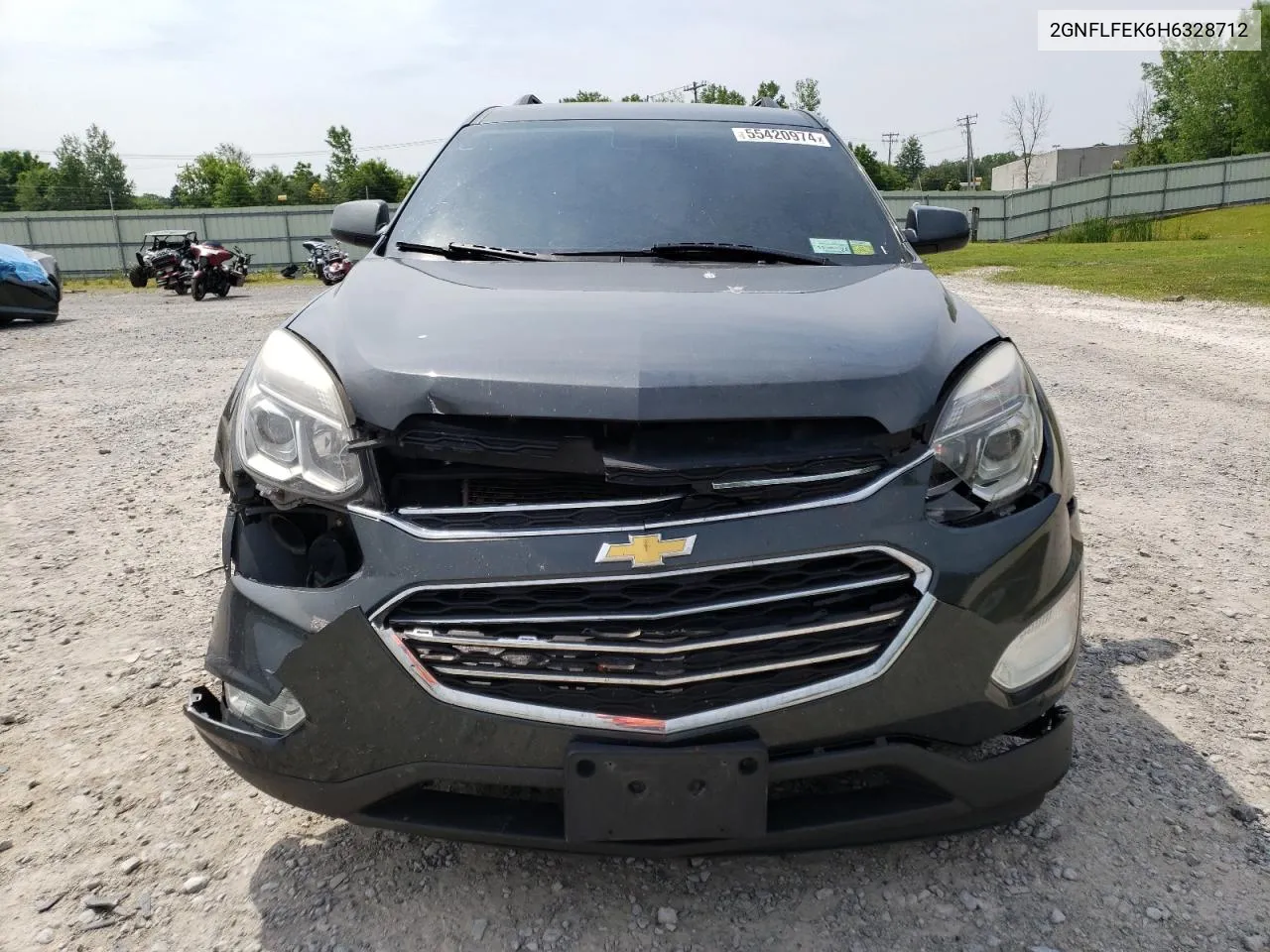 2017 Chevrolet Equinox Lt VIN: 2GNFLFEK6H6328712 Lot: 55420974