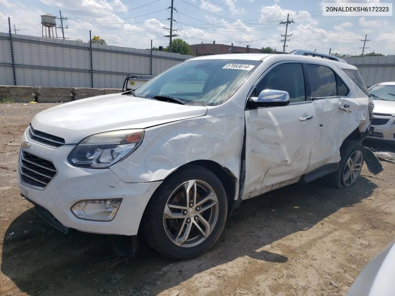 2017 Chevrolet Equinox Premier VIN: 2GNALDEK5H6172323 Lot: 57083614