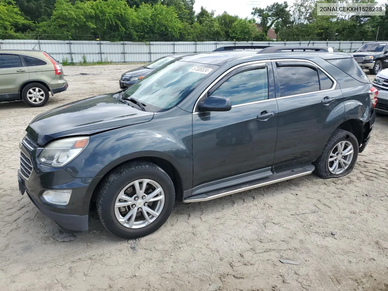 2017 Chevrolet Equinox Lt VIN: 2GNALCEKXH1528238 Lot: 57306524