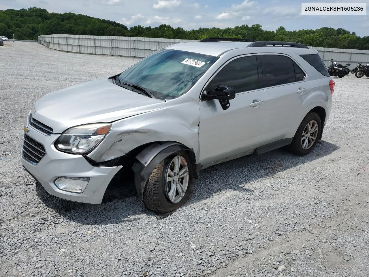 2017 Chevrolet Equinox Lt VIN: 2GNALCEK8H1605236 Lot: 57721904