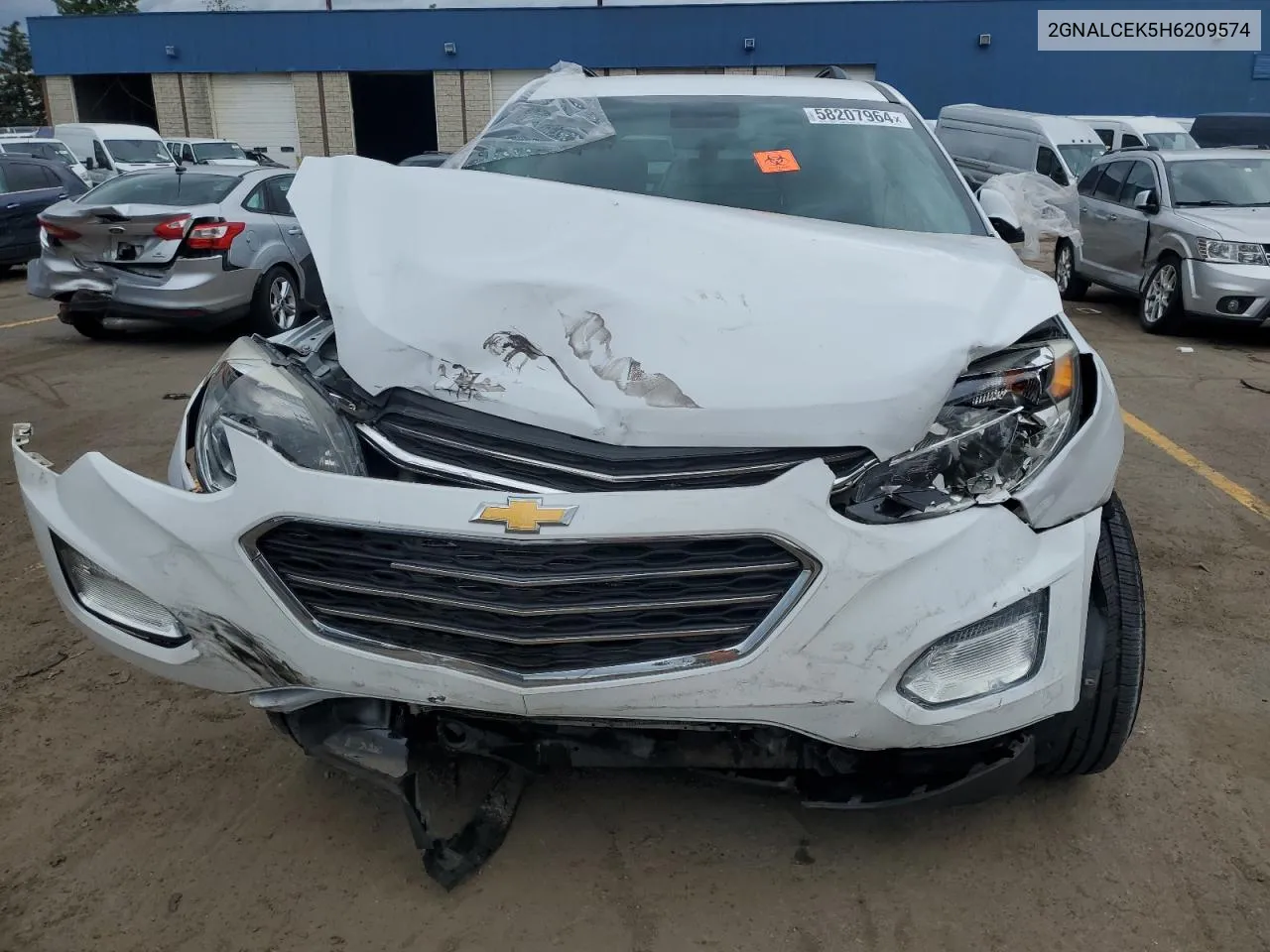 2017 Chevrolet Equinox Lt VIN: 2GNALCEK5H6209574 Lot: 58207964