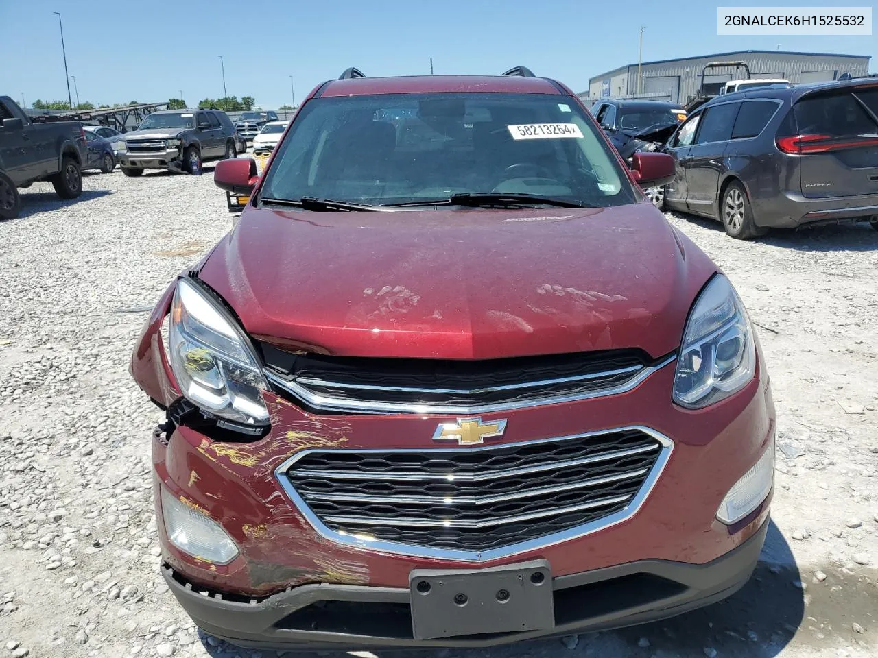 2017 Chevrolet Equinox Lt VIN: 2GNALCEK6H1525532 Lot: 58213264