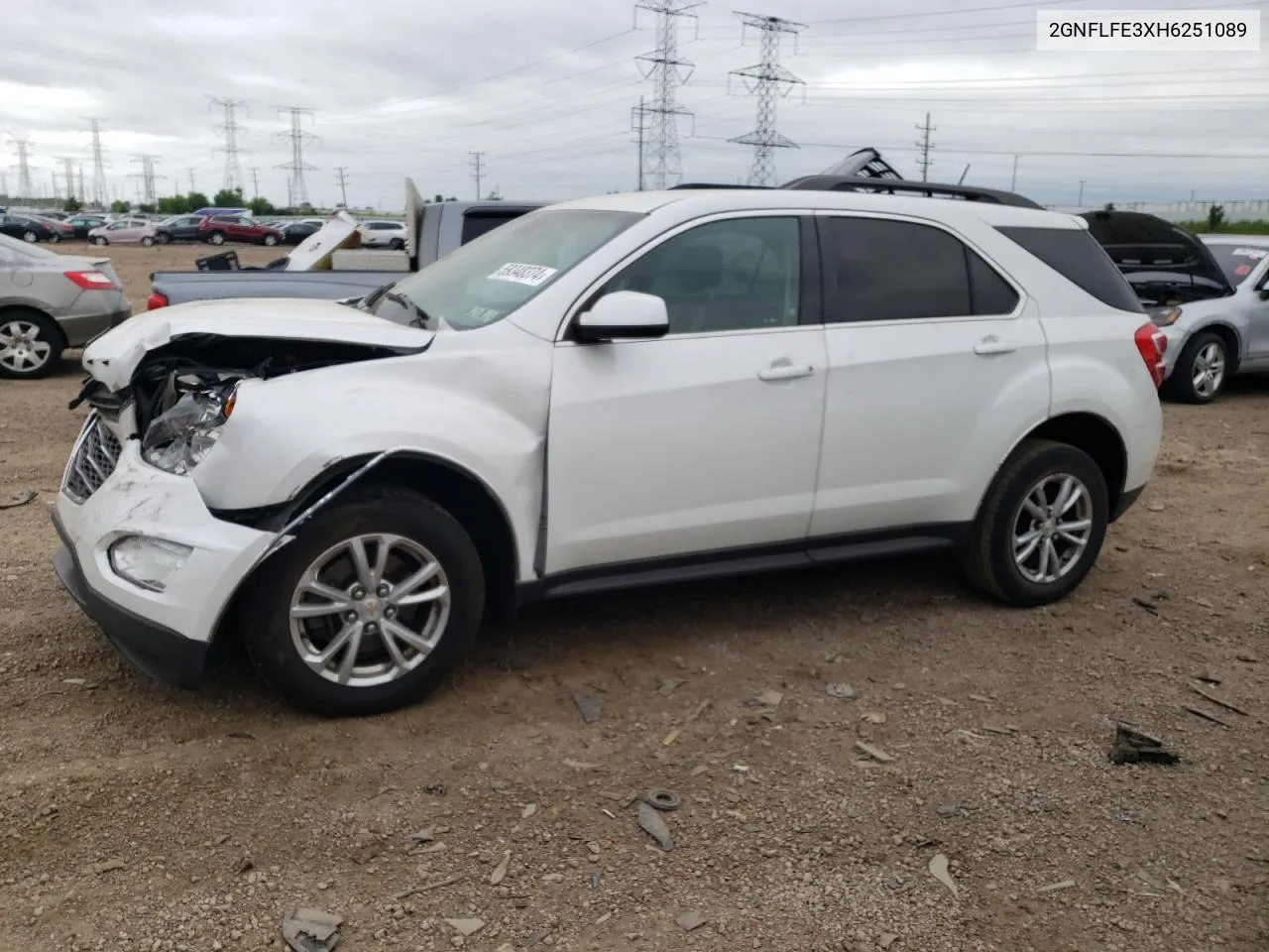 2017 Chevrolet Equinox Lt VIN: 2GNFLFE3XH6251089 Lot: 59348374