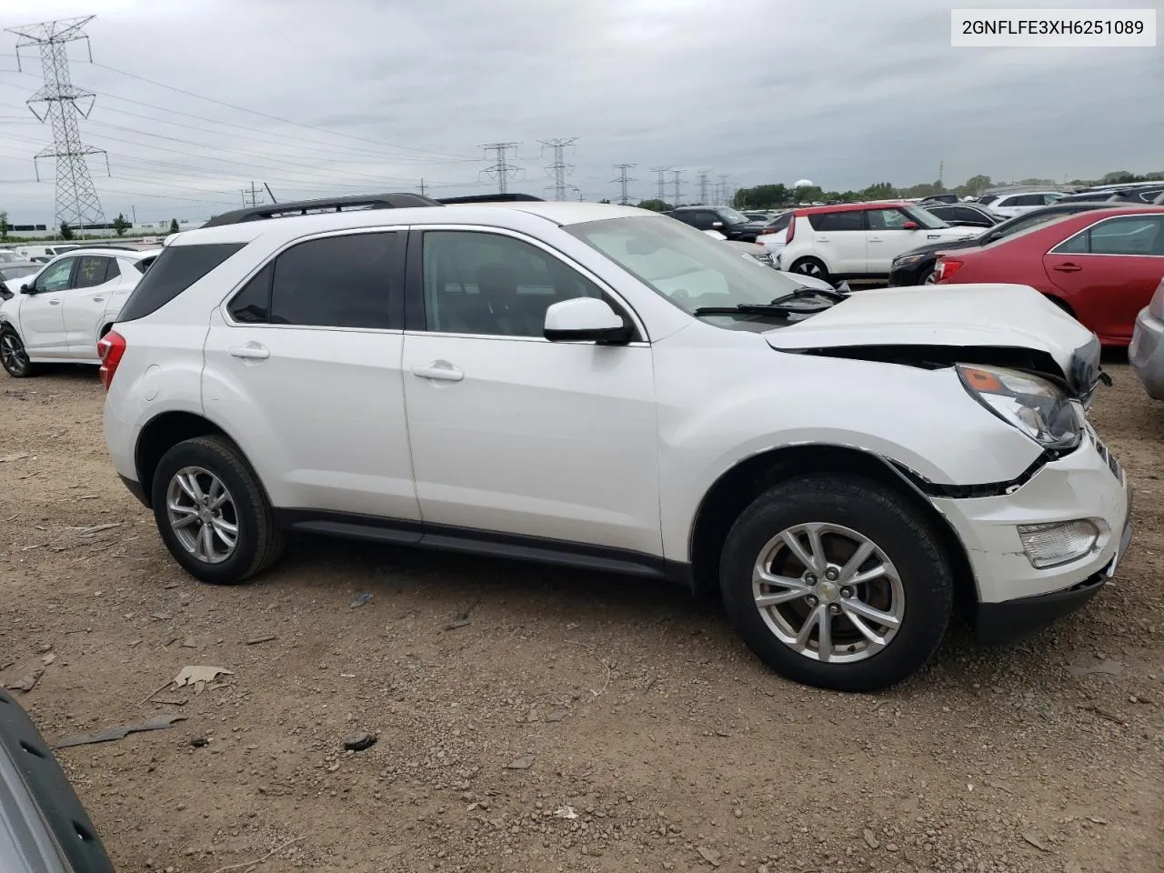 2017 Chevrolet Equinox Lt VIN: 2GNFLFE3XH6251089 Lot: 59348374