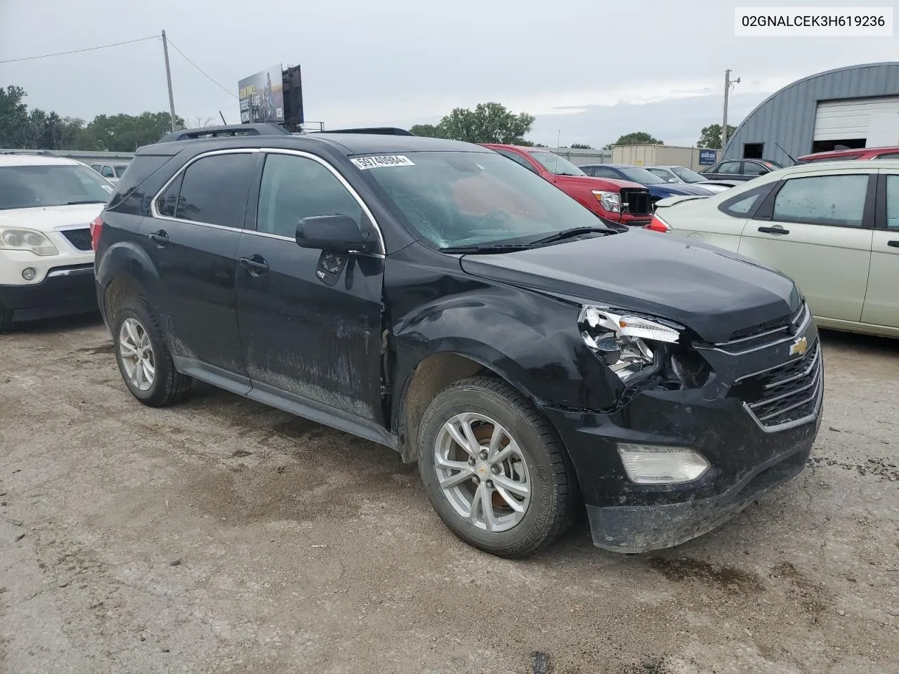 2017 Chevrolet Equinox Lt VIN: 02GNALCEK3H619236 Lot: 59740984