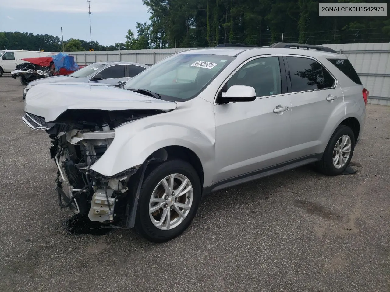 2017 Chevrolet Equinox Lt VIN: 2GNALCEK0H1542973 Lot: 60828574