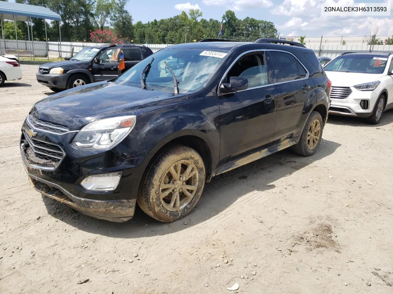 2017 Chevrolet Equinox Lt VIN: 2GNALCEK3H6313593 Lot: 62953414