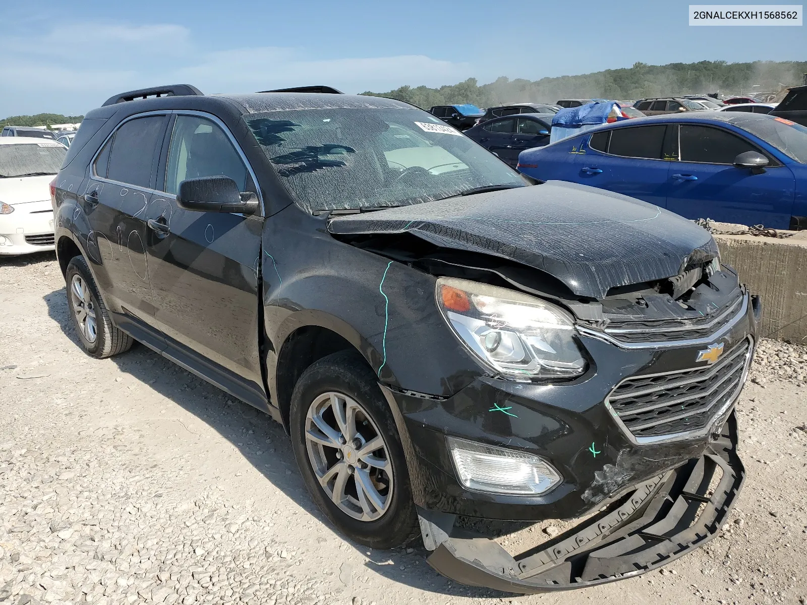 2017 Chevrolet Equinox Lt VIN: 2GNALCEKXH1568562 Lot: 63813424