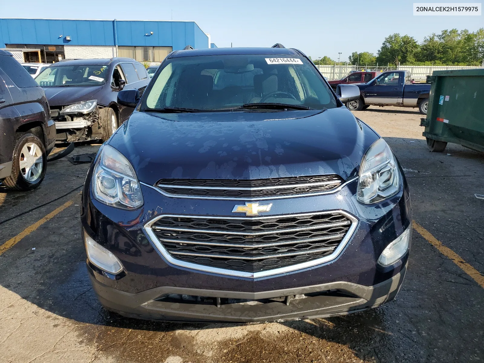 2017 Chevrolet Equinox Lt VIN: 2GNALCEK2H1579975 Lot: 64216444