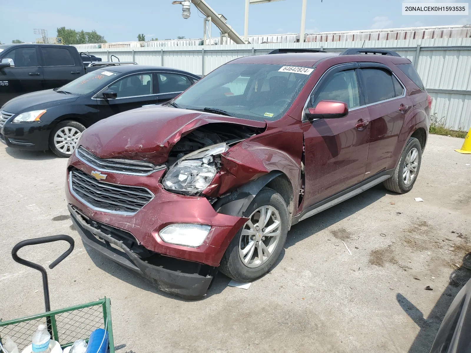 2017 Chevrolet Equinox Lt VIN: 2GNALCEK0H1593535 Lot: 64642824