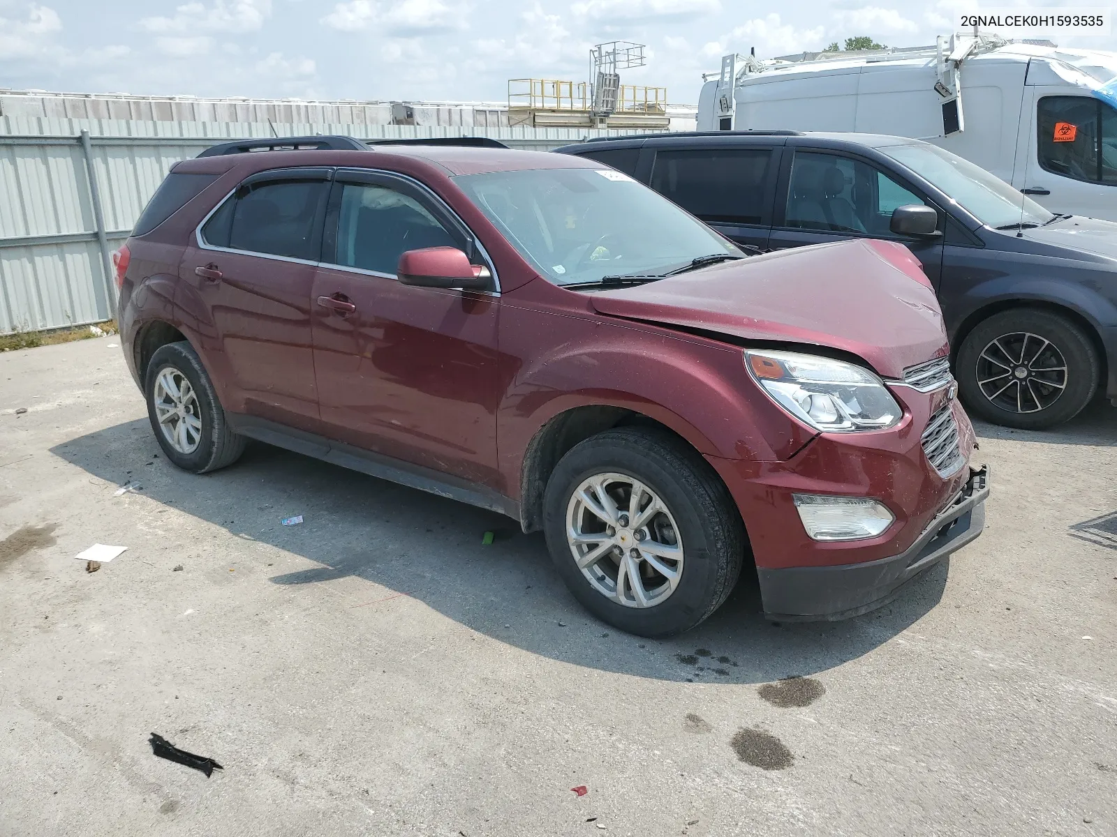 2017 Chevrolet Equinox Lt VIN: 2GNALCEK0H1593535 Lot: 64642824