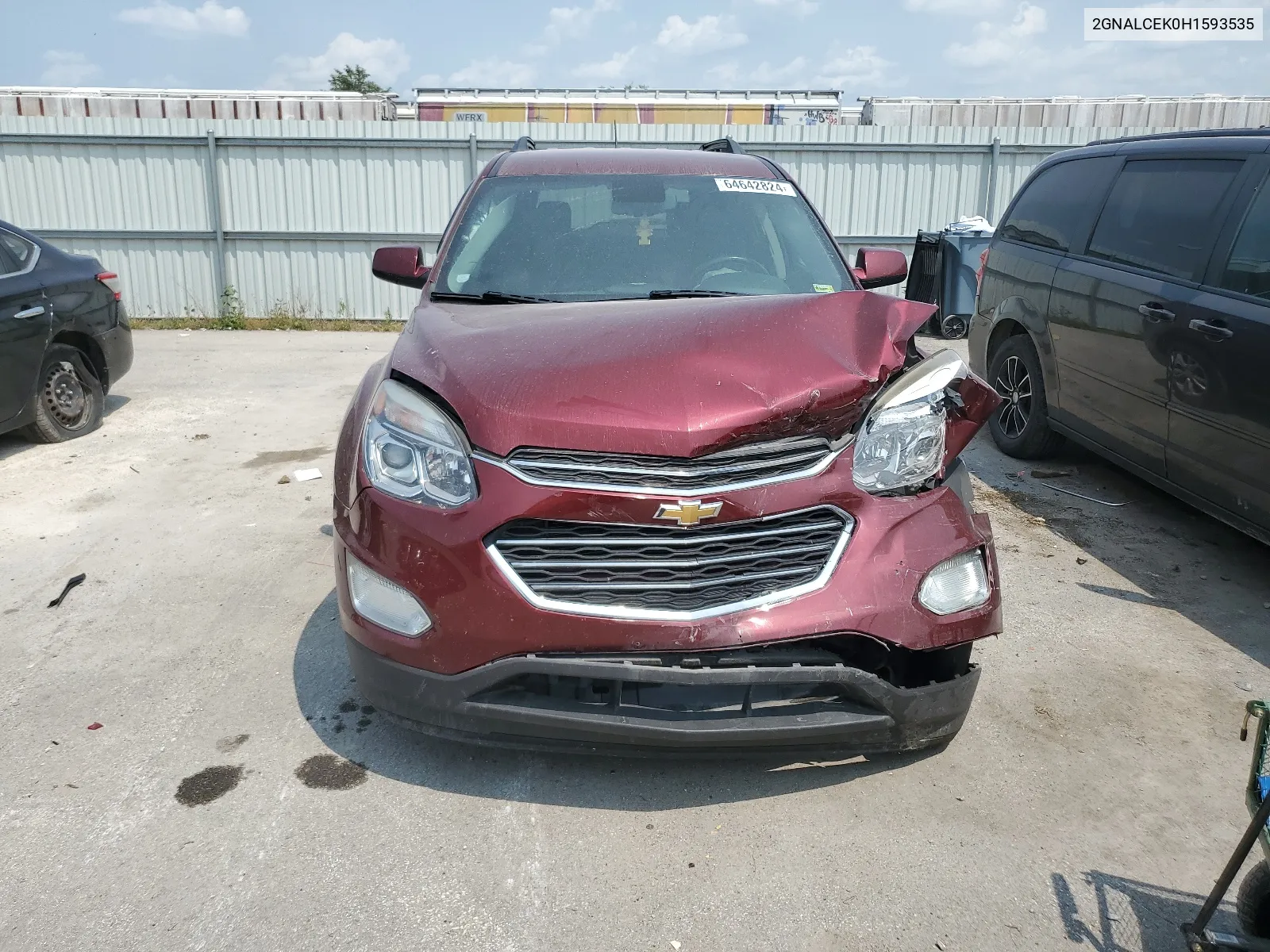 2017 Chevrolet Equinox Lt VIN: 2GNALCEK0H1593535 Lot: 64642824