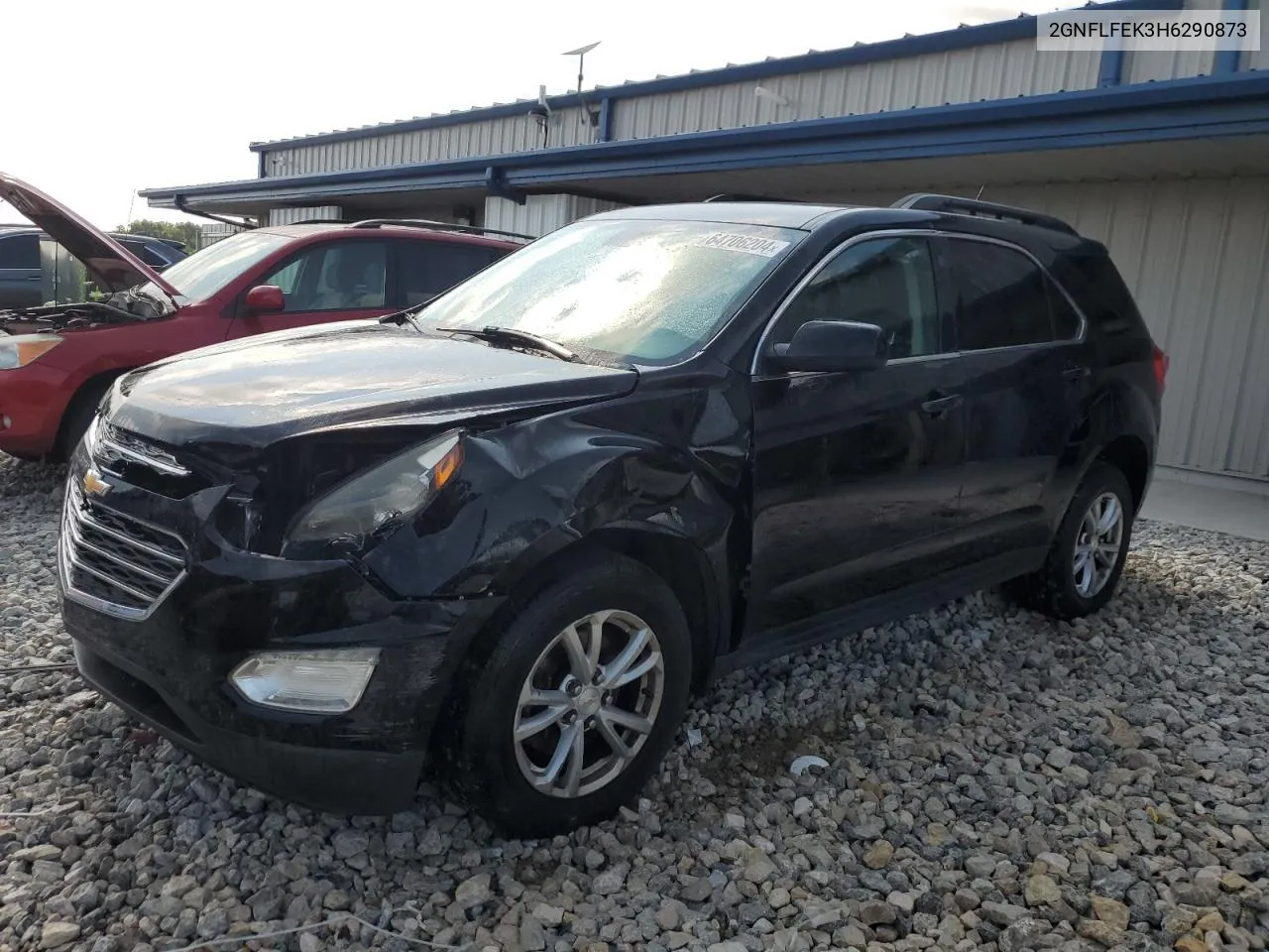 2017 Chevrolet Equinox Lt VIN: 2GNFLFEK3H6290873 Lot: 64706204