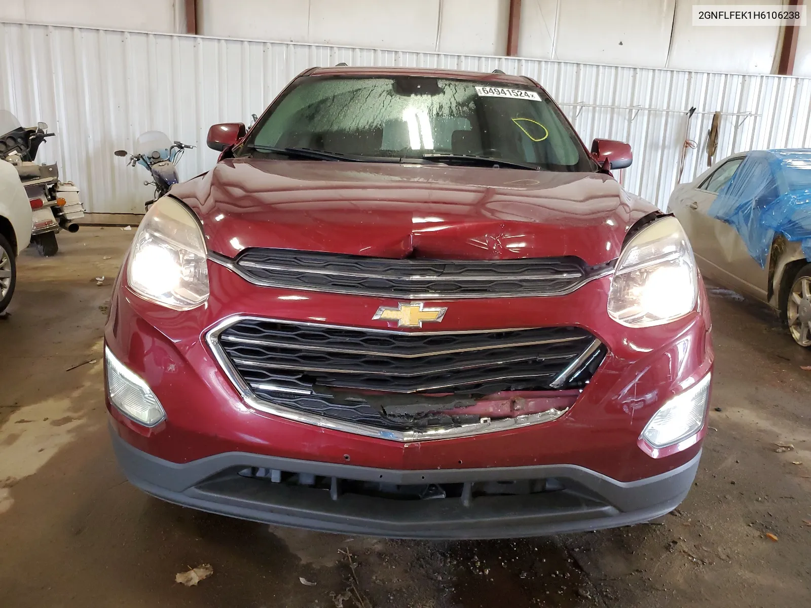 2017 Chevrolet Equinox Lt VIN: 2GNFLFEK1H6106238 Lot: 64941524