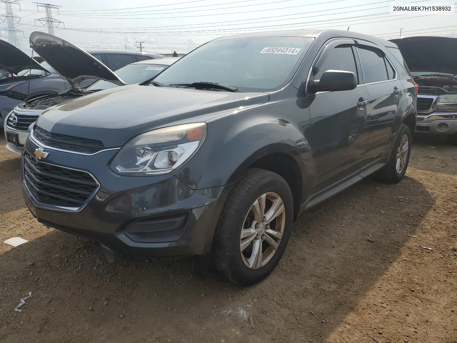 2017 Chevrolet Equinox Ls VIN: 2GNALBEK7H1538932 Lot: 65244314