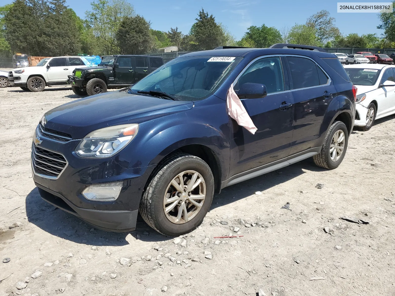 2017 Chevrolet Equinox Lt VIN: 2GNALCEK8H1588762 Lot: 65367784