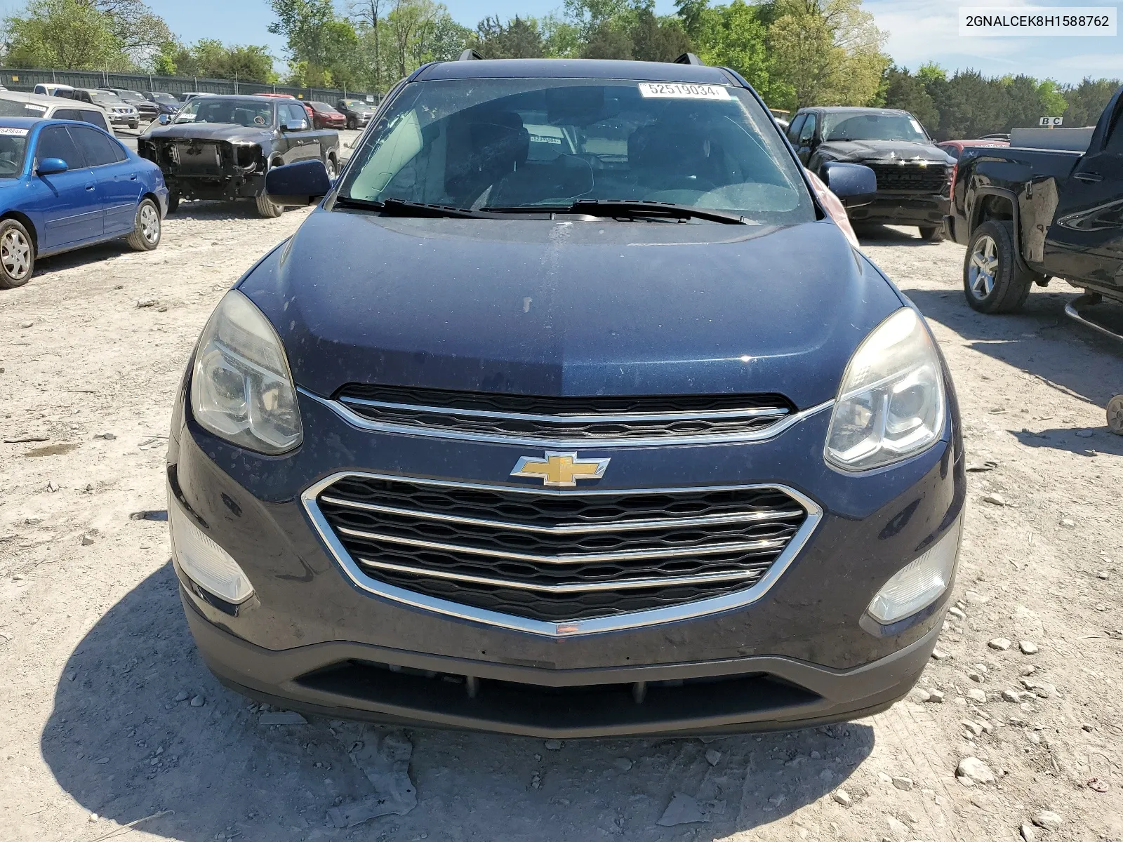 2017 Chevrolet Equinox Lt VIN: 2GNALCEK8H1588762 Lot: 65367784