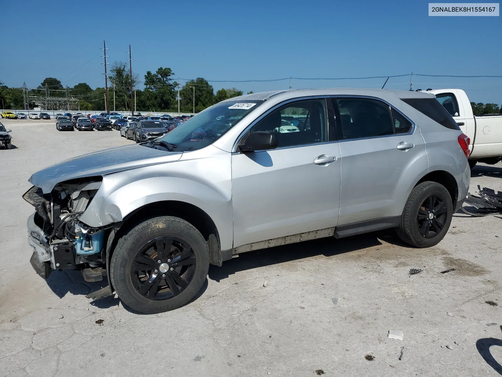 2017 Chevrolet Equinox Ls VIN: 2GNALBEK8H1554167 Lot: 66426714