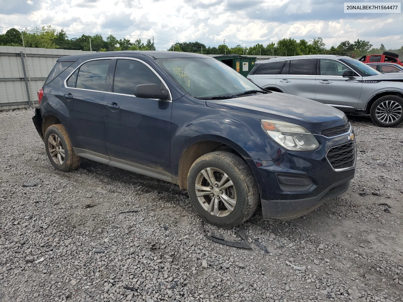 2017 Chevrolet Equinox Ls VIN: 2GNALBEK7H1564477 Lot: 68641604