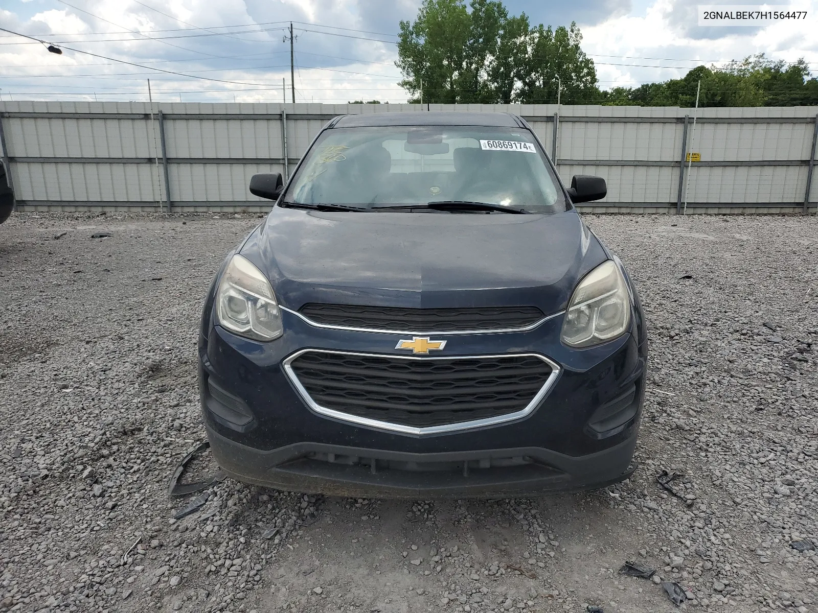 2017 Chevrolet Equinox Ls VIN: 2GNALBEK7H1564477 Lot: 68641604